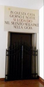 Entrata in clausura monastero san Bonaventura Padova